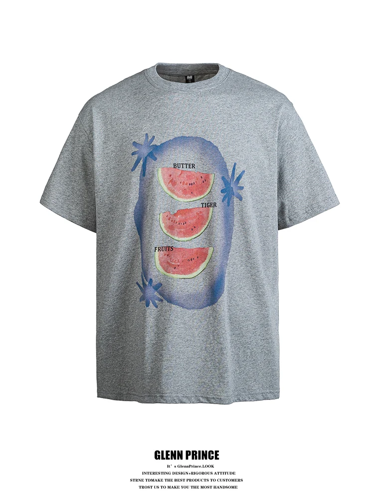 GPstudio American Style Fun Brand Pure Cotton Short Sleeve T-Shirt Men's Design Sensation Half Sleeve Body T-shirt Watermelon...
GPstudio American Style Fun Brand Pure Cotton Short Sleeve T-Shirt Men's Design Sensation Half Sleeve Body T-shirt Watermelon...