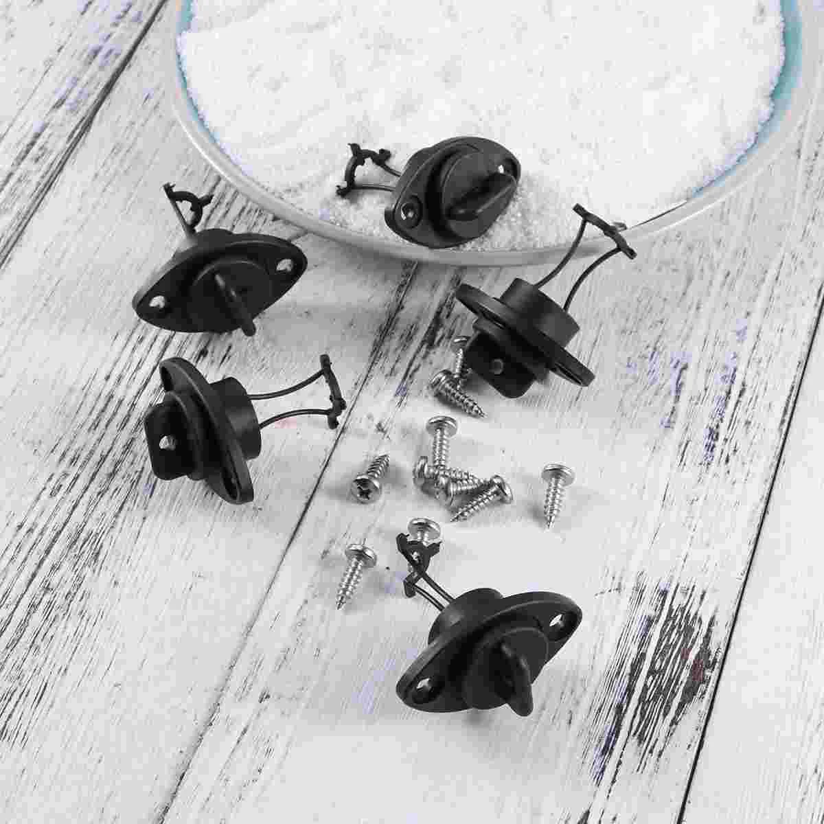 5 PCS Kayak Boat Drain Plug Universal Drain Plug Kit Hull Thread Bung with Screws for Kayak Canoe Boat (Black)
5 PCS Kayak Boat Drain Plug Universal Drain Plug Kit Hull Thread Bung with Screws for Kayak Canoe Boat (Black)