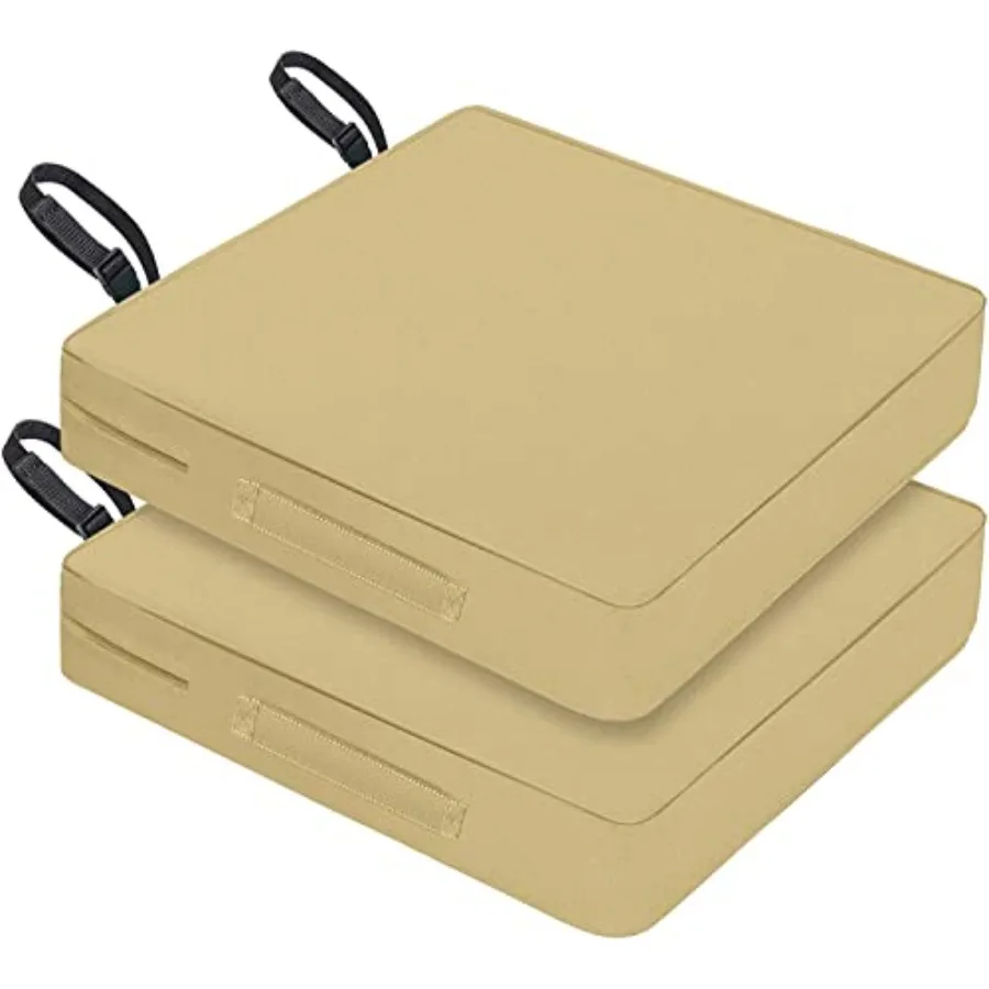 Patio Chair Cushion 24" Square Waterproof Outdoor Seat Cushions for Patio Furniture Garden Sofa Couch Chair Cushions with Handl
Patio Chair Cushion 24" Square Waterproof Outdoor Seat Cushions for Patio Furniture Garden Sofa Couch Chair Cushions with Handl