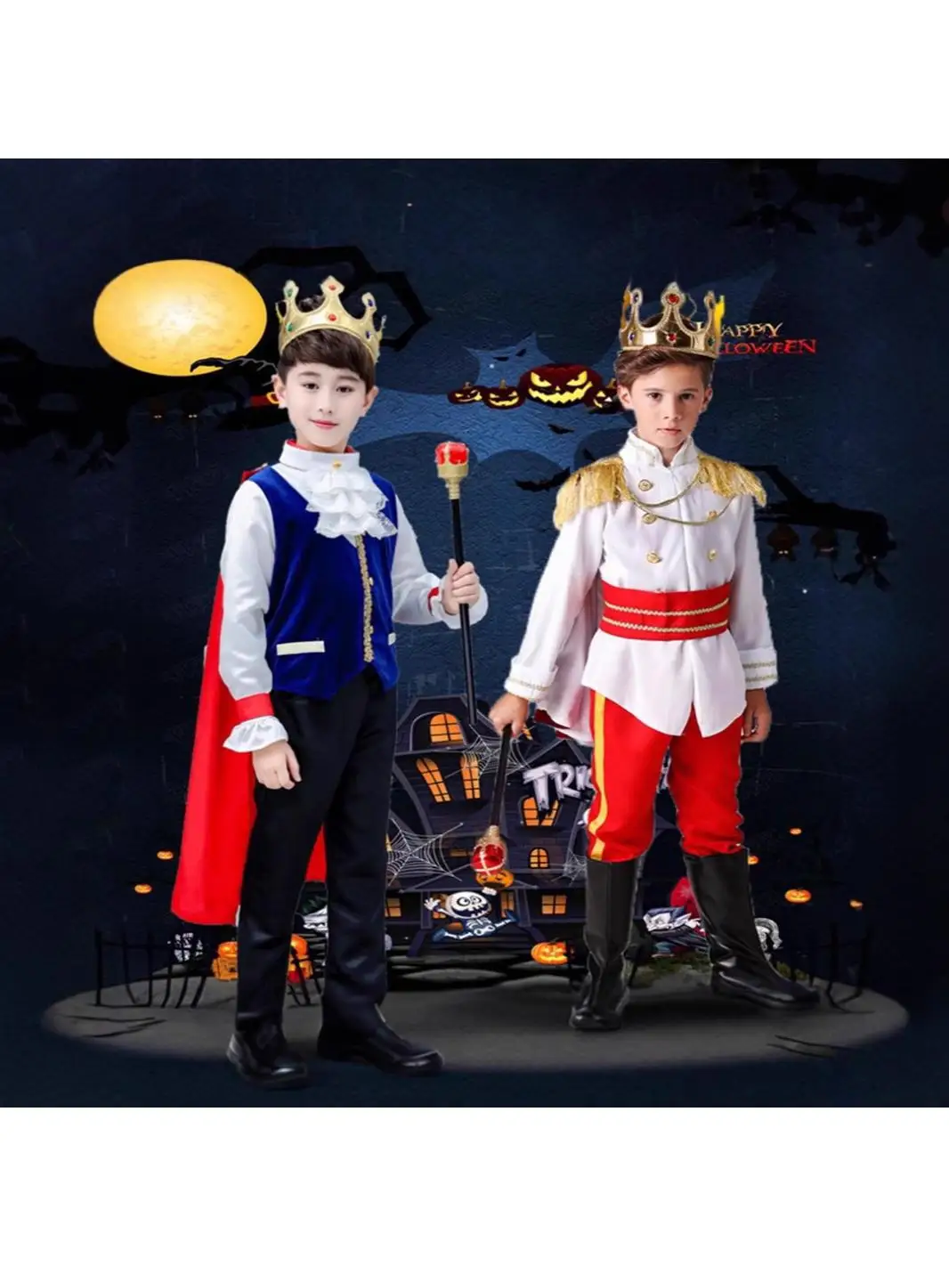 Halloween Prince Costume Children's Role-playing Small Pirate King Outfit Caribbean Kids' Healthy Cloth Traditional Ethnic Wear
Halloween Prince Costume Children's Role-playing Small Pirate King Outfit Caribbean Kids' Healthy Cloth Traditional Ethnic Wear