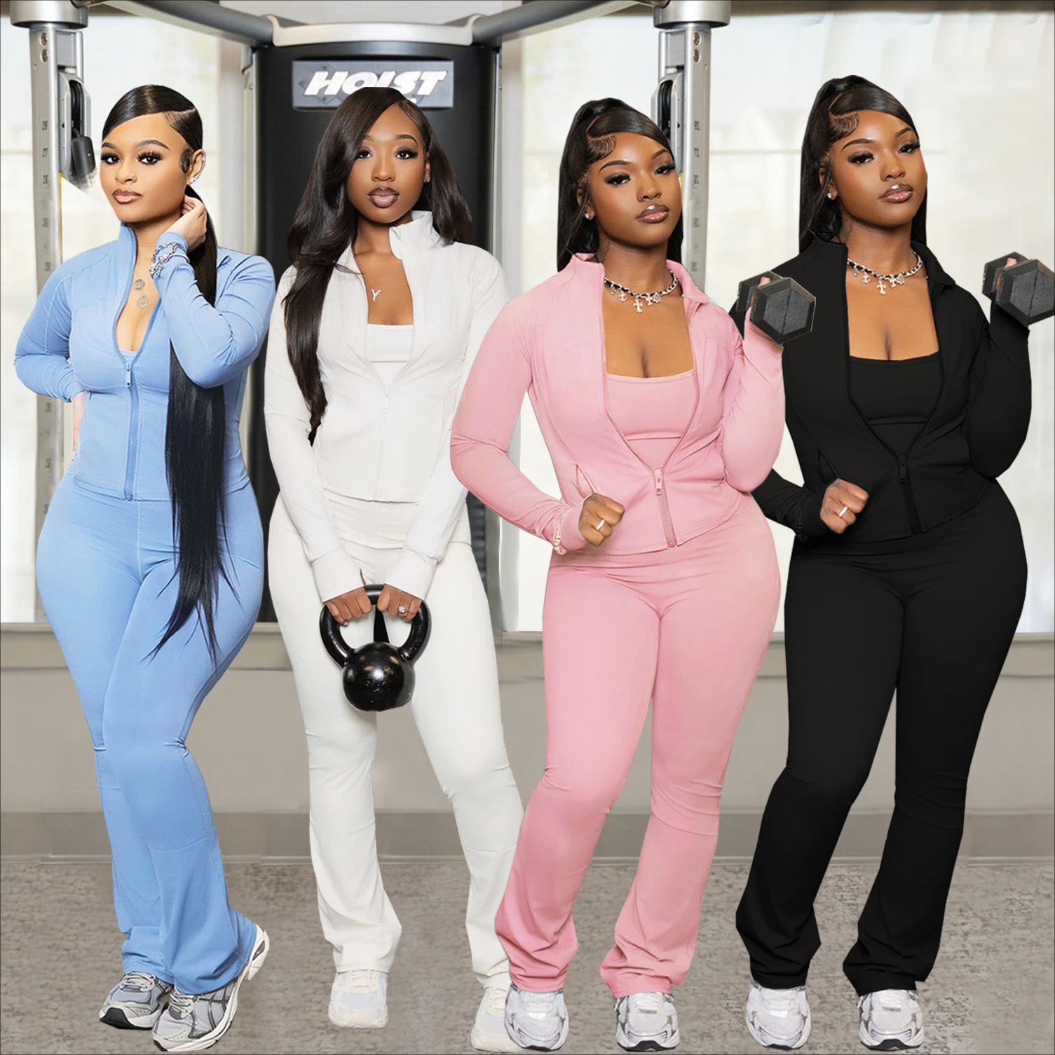 Pant Set Women Two Piece Sets Sportswear Matching Sets Coats Long Pants High Waist Sports Suit Casual Jogger 2025 Tracksuit
Pant Set Women Two Piece Sets Sportswear Matching Sets Coats Long Pants High Waist Sports Suit Casual Jogger 2025 Tracksuit