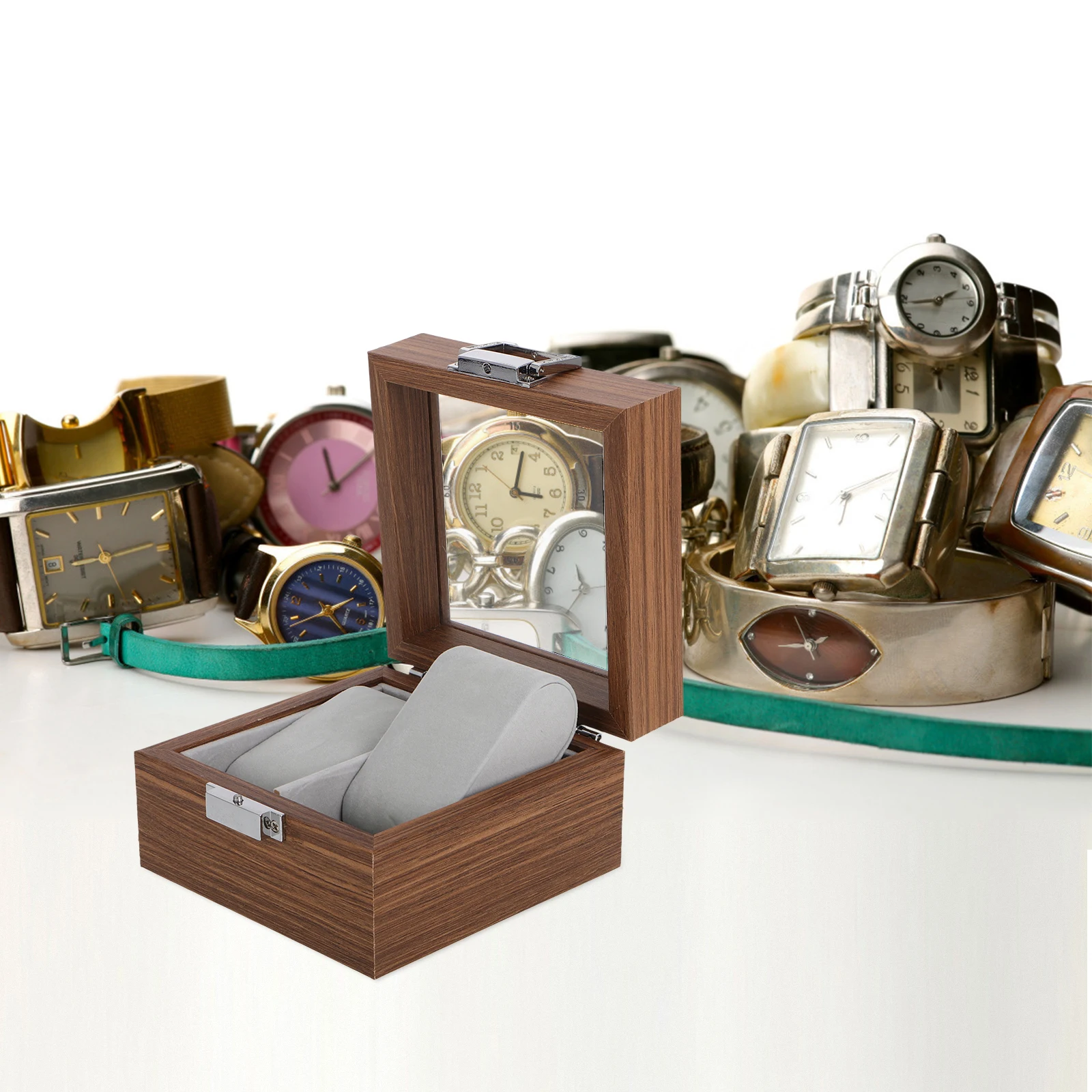 1pcs Premium Wooden Watch Box Jewelry Display Storage Case 6 Pillows Dustproof Scratch Resistant Elegant Design Corporate Gift
1pcs Premium Wooden Watch Box Jewelry Display Storage Case 6 Pillows Dustproof Scratch Resistant Elegant Design Corporate Gift