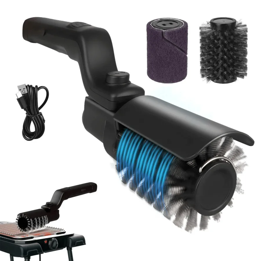 【New style】Upgraded Electric Grill Brush, Cordless Rechargeable Grill Cleaning Brush With Adjustable Angle, Stainless Steel Bru
【New style】Upgraded Electric Grill Brush, Cordless Rechargeable Grill Cleaning Brush With Adjustable Angle, Stainless Steel Bru