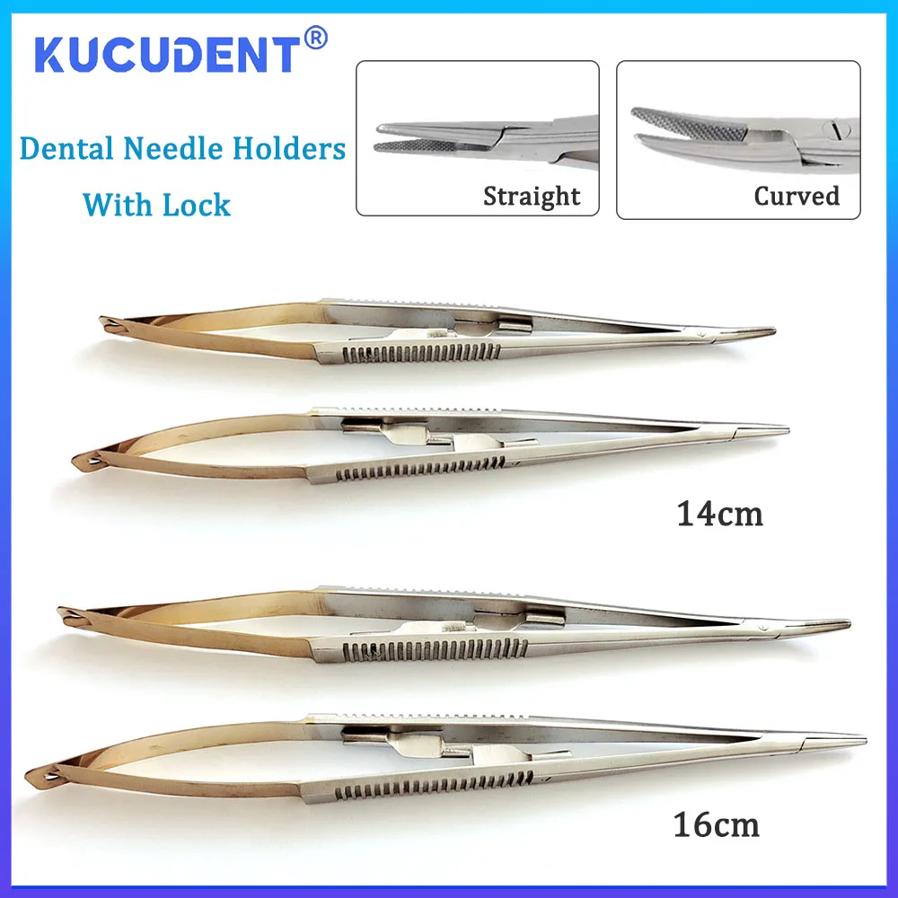 1 Pc Dental Surgical Castroviejo Needle Holder Forceps Straight/Curved Tips 14/16cm Stainless Steel Dentistry Instrument Tool
1 Pc Dental Surgical Castroviejo Needle Holder Forceps Straight/Curved Tips 14/16cm Stainless Steel Dentistry Instrument Tool