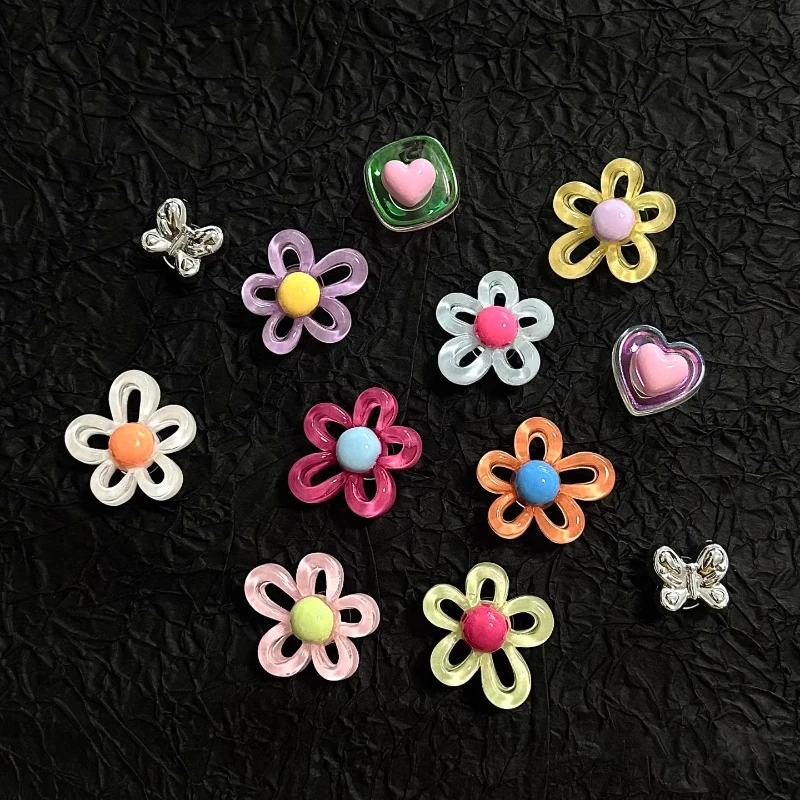12pcs Set Shoes Decoration for Summer Sandals & Slippers Three-dimensional Colorful Flowers Shoes for Women DIY Shoe Accessories
12pcs Set Shoes Decoration for Summer Sandals & Slippers Three-dimensional Colorful Flowers Shoes for Women DIY Shoe Accessories