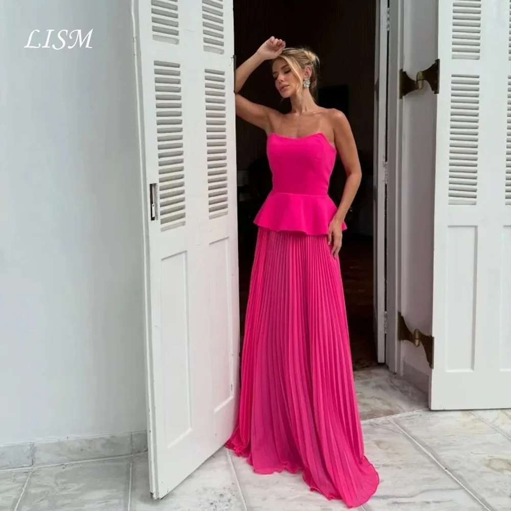 Lism 2026 Unique Blush Evening Dress Strapless Pleated A-Line Wedding Party Dresses Glitter Formal Occasio Prom Gown Customized
Lism 2026 Unique Blush Evening Dress Strapless Pleated A-Line Wedding Party Dresses Glitter Formal Occasio Prom Gown Customized
