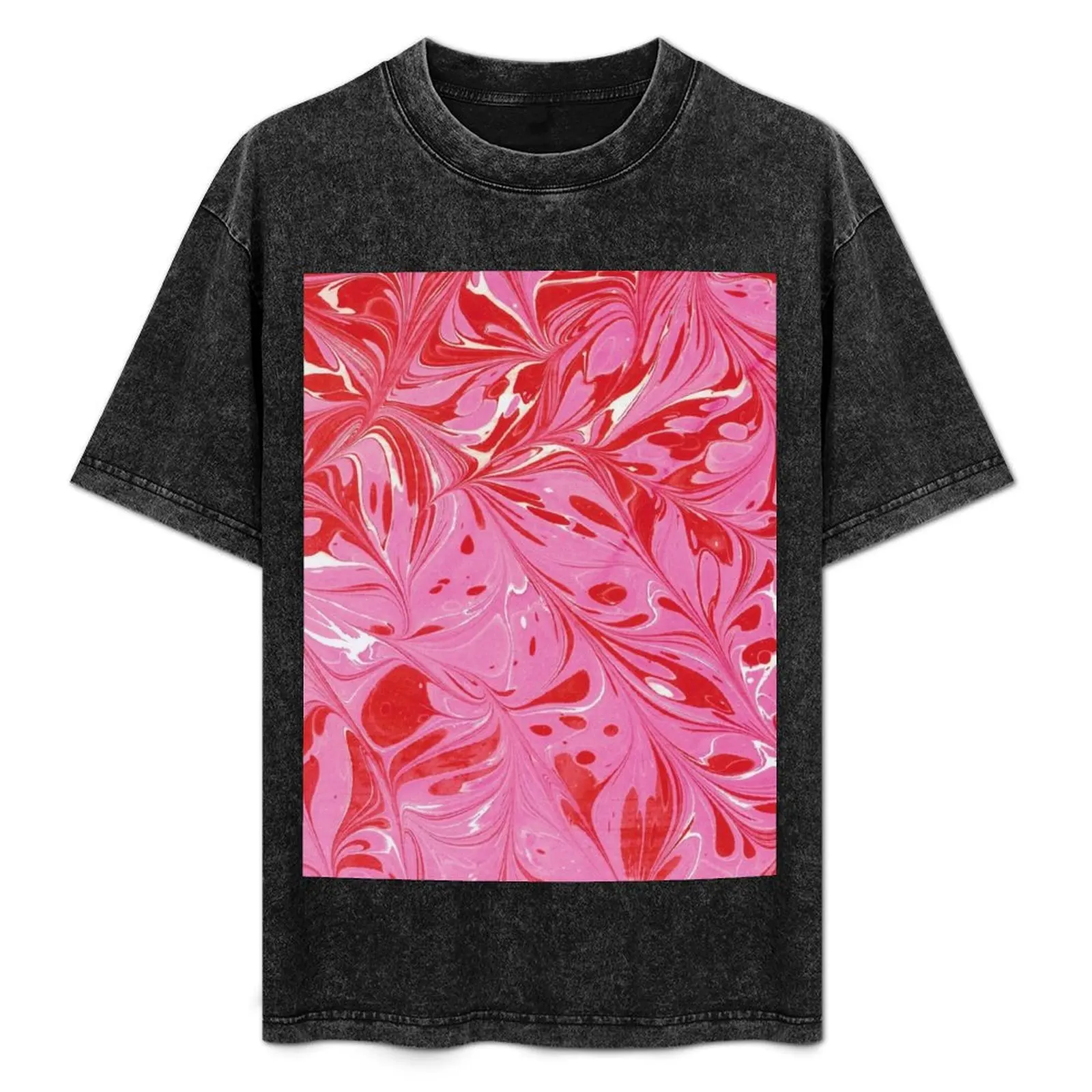 Traditional marbling art Ebru, handmade , red and pink T-Shirt Comfortable Basic Crew Neck Tee
Traditional marbling art Ebru, handmade , red and pink T-Shirt Comfortable Basic Crew Neck Tee
