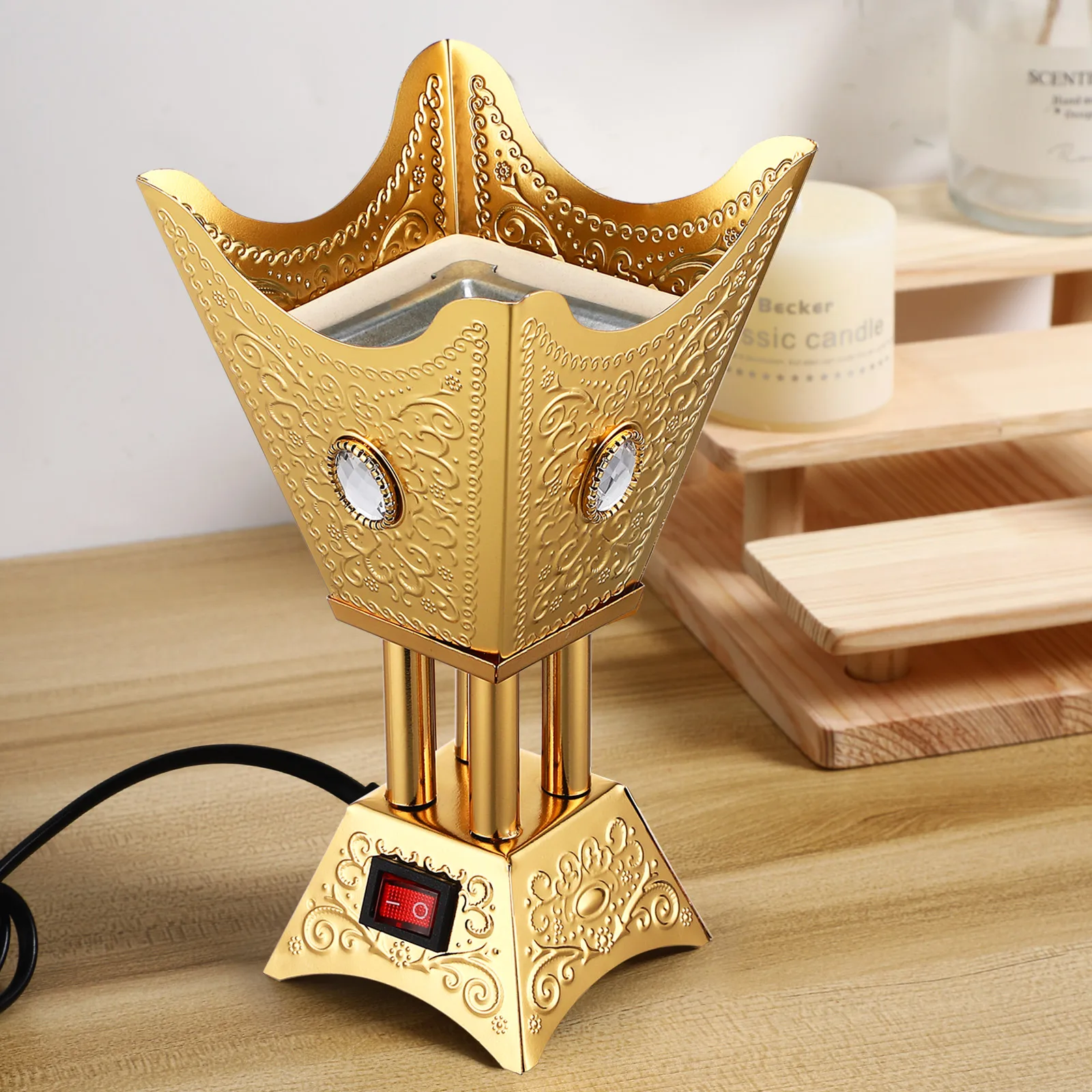 Electric Incense Table Decors Censer Home Decor Desk Censer Decor Plug in Adjustable Temperature Aromatherapy Room
Electric Incense Table Decors Censer Home Decor Desk Censer Decor Plug in Adjustable Temperature Aromatherapy Room