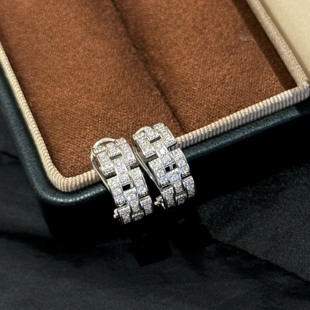 Hot Brand New Pure 925 Sterling Silver Jewelry Chain Earrings Luxury Design Wedding Fashion Party Silver Diamond Earrings
Hot Brand New Pure 925 Sterling Silver Jewelry Chain Earrings Luxury Design Wedding Fashion Party Silver Diamond Earrings