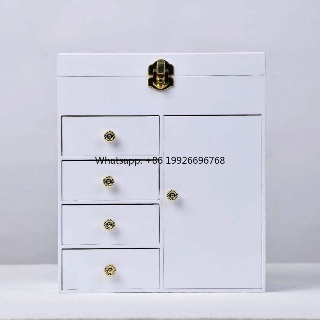 Ever Bright Jewelry Storage White Music Box Large Capacity Multi-layer Necklace White Jewelry Storage Music Box for Girls Gift f
Ever Bright Jewelry Storage White Music Box Large Capacity Multi-layer Necklace White Jewelry Storage Music Box for Girls Gift f