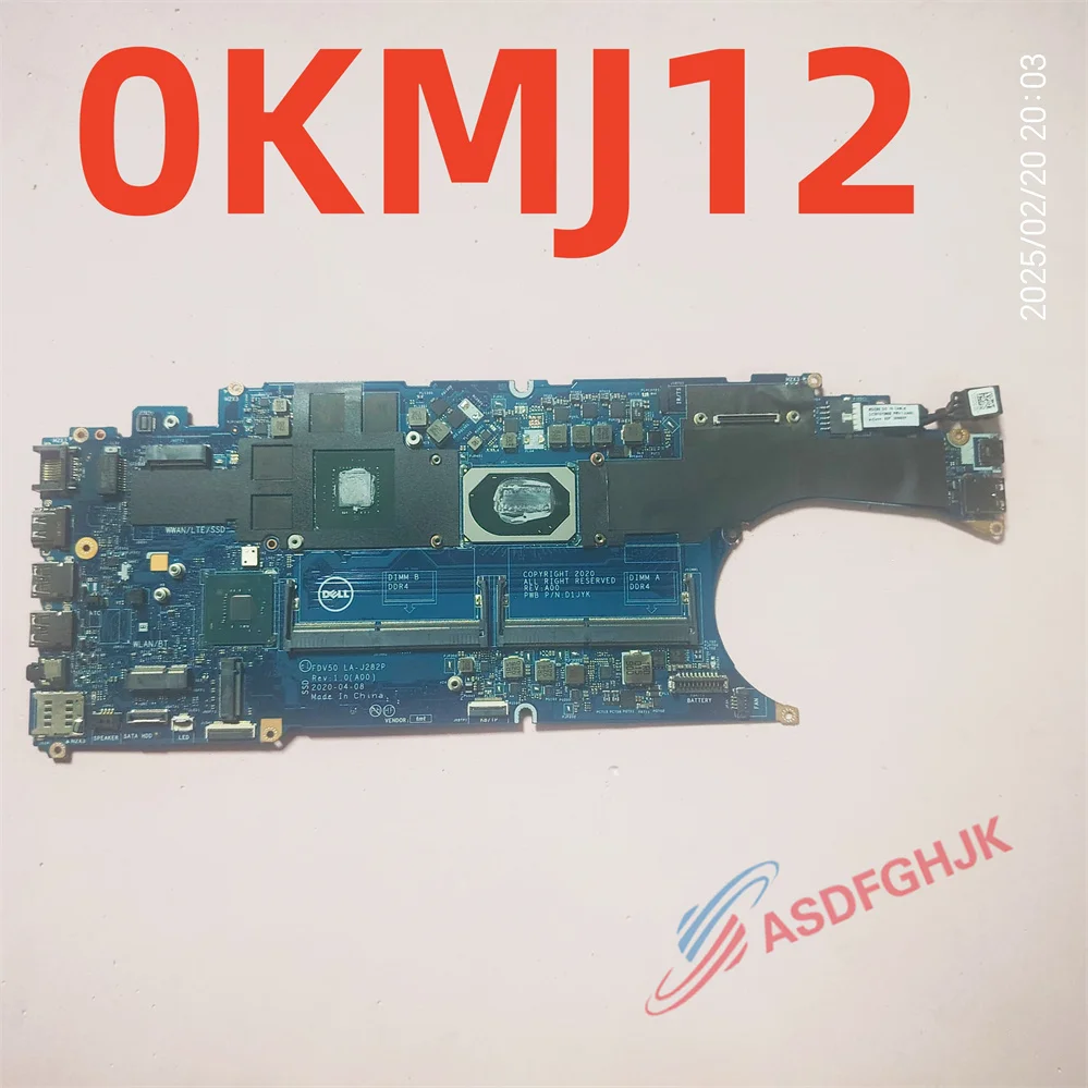 Оригинальная материнская плата FDV50 LA-J282P для Dell Precision 3551, системная плата с процессором i5-10300H 0KMJ12 CN-0KMJ12, тест в порядке
Оригинальная материнская плата FDV50 LA-J282P для Dell Precision 3551, системная плата с процессором i5-10300H 0KMJ12 CN-0KMJ12, тест в порядке