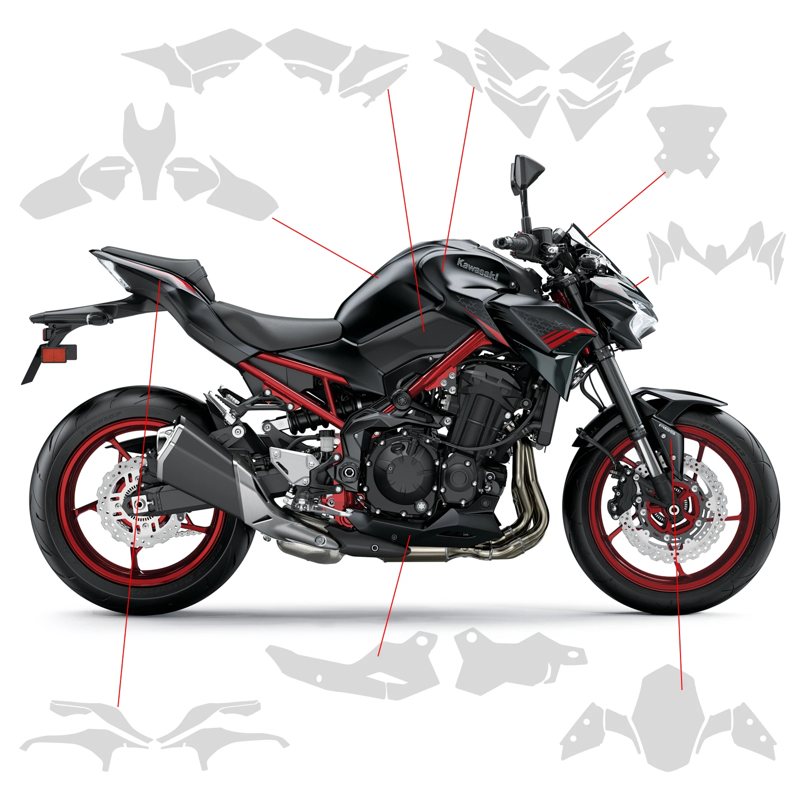 Для Kawasaki Z900 Z 900 защитная пленка для краски PPF для мотоцикла против царапин тпу z900 защитные аксессуары для лобового стекла 2020-2024
Для Kawasaki Z900 Z 900 защитная пленка для краски PPF для мотоцикла против царапин тпу z900 защитные аксессуары для лобового стекла 2020-2024