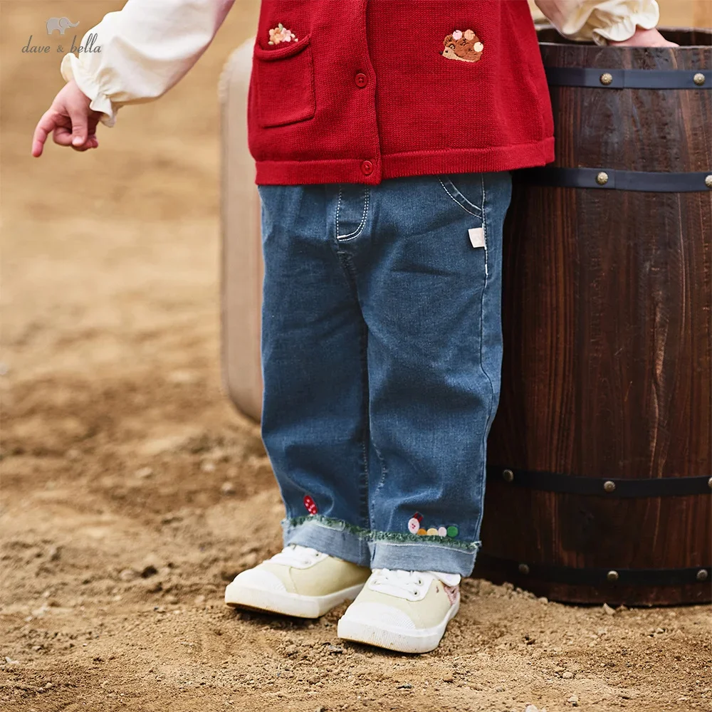 Dave Bella Children's Jeans Autumn Girl's Trousers Cartoon Fashion Casual Sweet Cute Kids Denim Pants Loose Outdoor DB3252409
Dave Bella Children's Jeans Autumn Girl's Trousers Cartoon Fashion Casual Sweet Cute Kids Denim Pants Loose Outdoor DB3252409