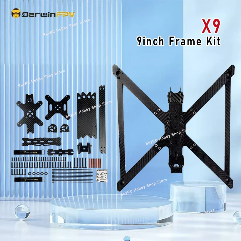 Рама для FPV-дрона DarwinFPV 9 дюймов, True-X, колесная база 363 мм, лучи 6 мм, карбон, для RC FPV-гонок и фристайла
Рама для FPV-дрона DarwinFPV 9 дюймов, True-X, колесная база 363 мм, лучи 6 мм, карбон, для RC FPV-гонок и фристайла