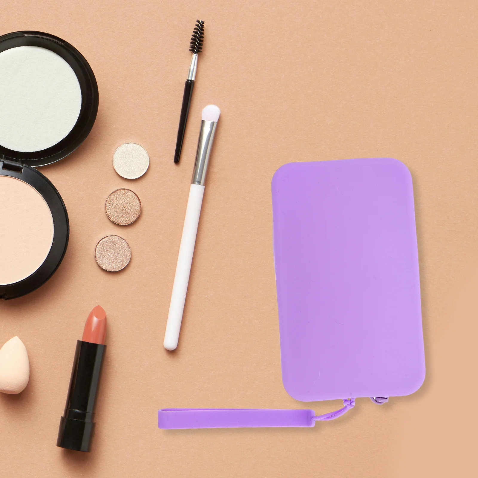 Silicone Rectangular Makeup Bag Small Waterproof Portable Pouch Zipper Travel Toiletry Organizer Purple
Silicone Rectangular Makeup Bag Small Waterproof Portable Pouch Zipper Travel Toiletry Organizer Purple