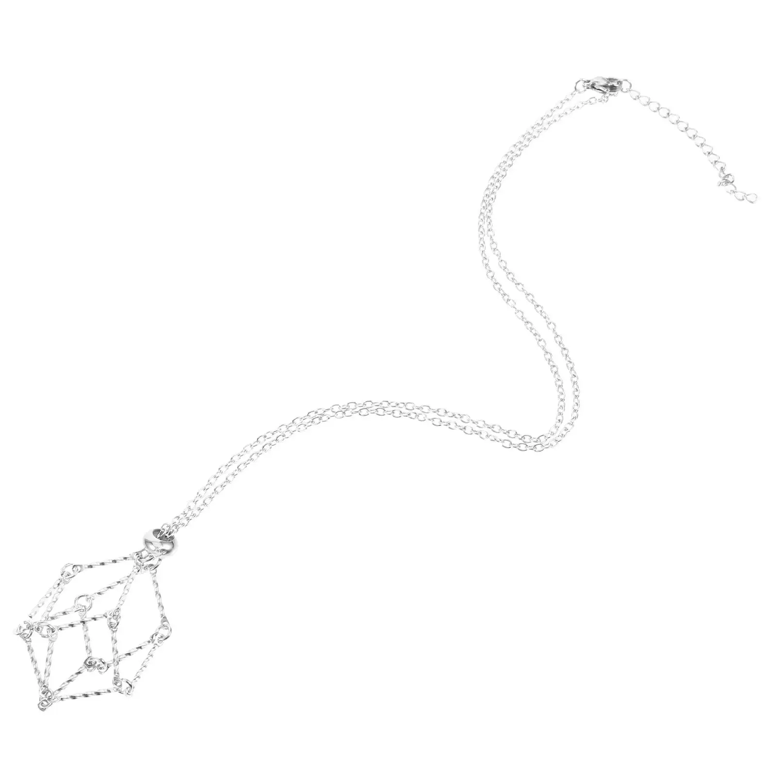 Crystal Pendant Necklace Rock Holder Cord Stone Holders White Empty Adjustable Cage Chain
Crystal Pendant Necklace Rock Holder Cord Stone Holders White Empty Adjustable Cage Chain