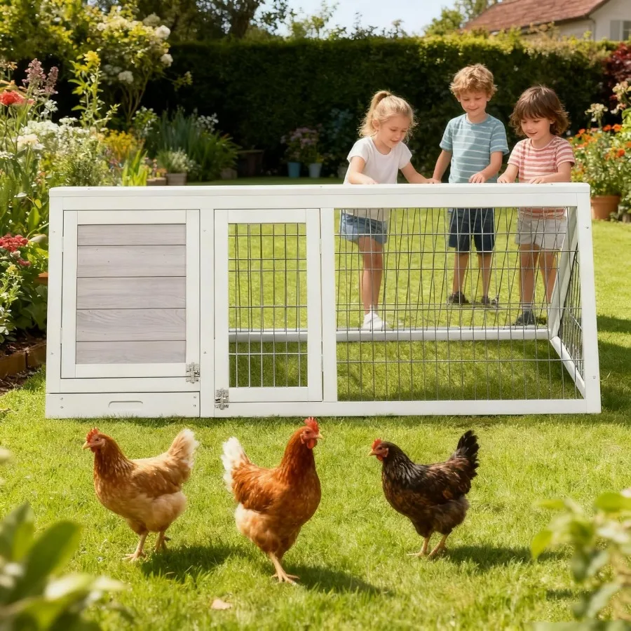 Small Chicken Coop Outdoor Wooden Chicken Run for 2 Chickens A-Frame Rabbit Hutch Poultry Quail Cage with No-Leak Tray Thickene
Small Chicken Coop Outdoor Wooden Chicken Run for 2 Chickens A-Frame Rabbit Hutch Poultry Quail Cage with No-Leak Tray Thickene