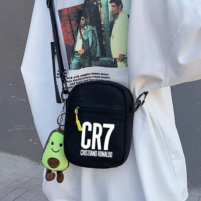 CR7 Series Shoulder Messenger Bag Football Star Crossbody Bags Ronaldos Print Fashion Canvas Satchels Funny Birthday Gifts
CR7 Series Shoulder Messenger Bag Football Star Crossbody Bags Ronaldos Print Fashion Canvas Satchels Funny Birthday Gifts