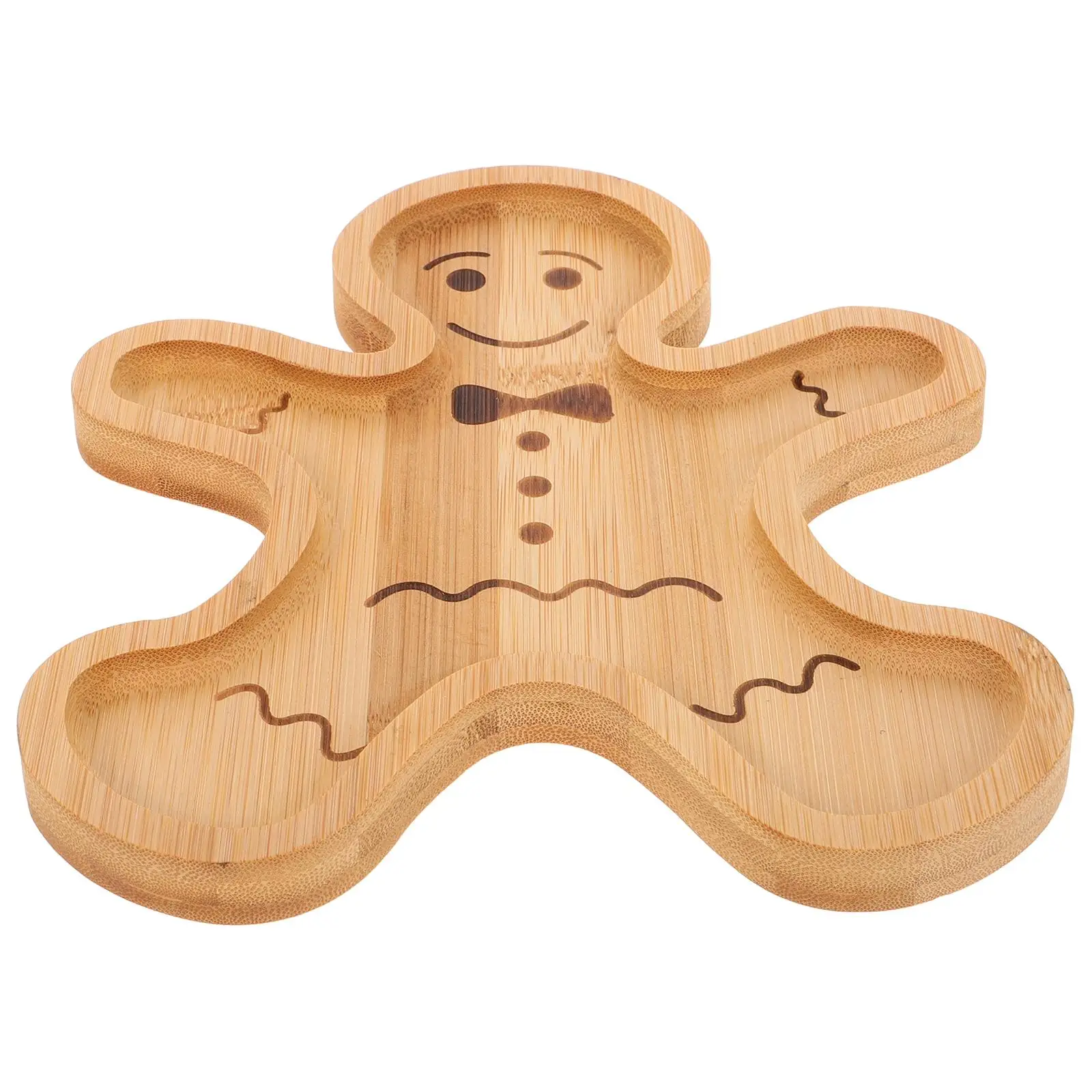 Gingerbread Man Tray Bamboo Holiday Treat Platter Party Plates Candy Halloween Fruit Snack Serving Board Christmas Decor
Gingerbread Man Tray Bamboo Holiday Treat Platter Party Plates Candy Halloween Fruit Snack Serving Board Christmas Decor