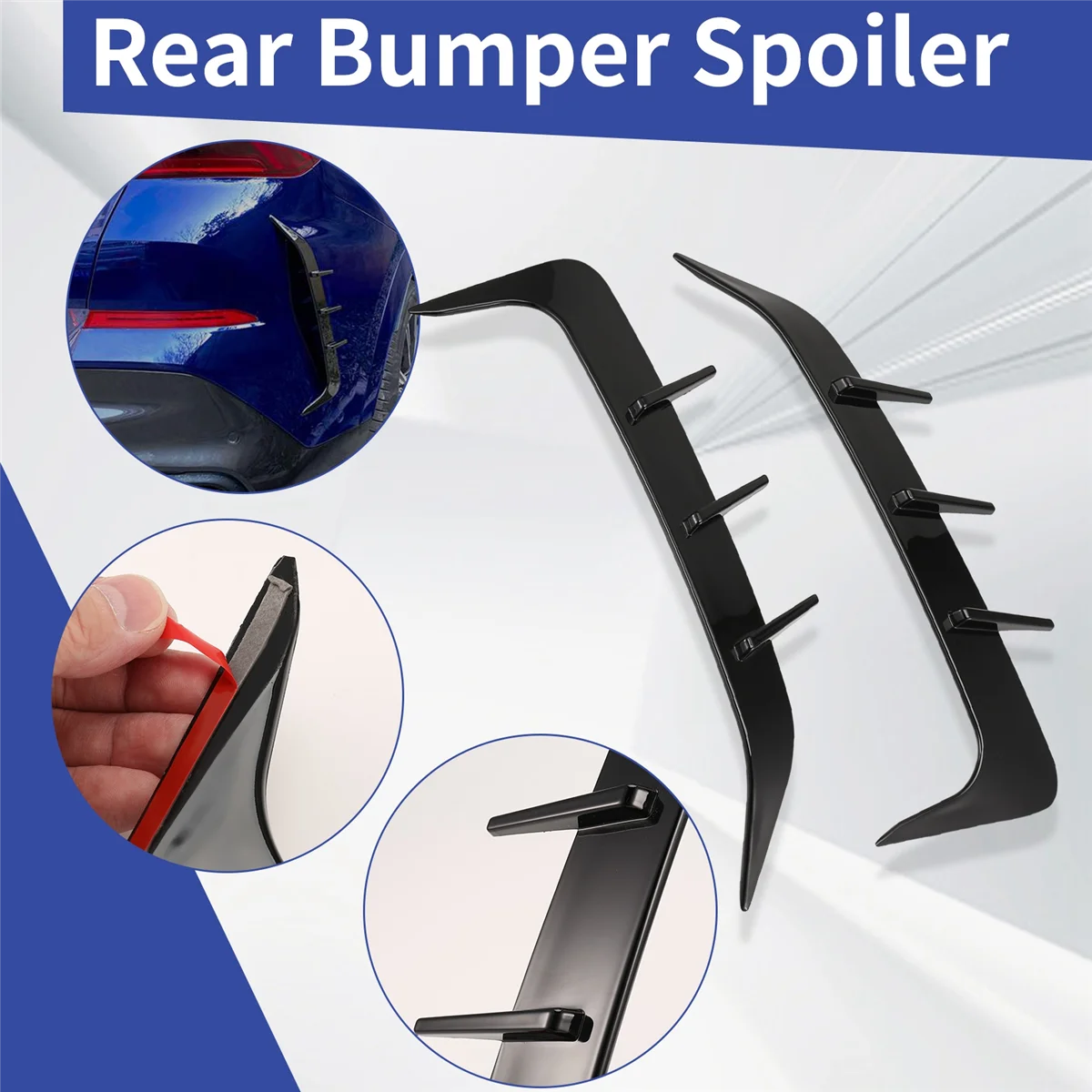 X59A_1 Pair Rear Bumper Spoiler Air Vent Cover Side Canard for BMW X6 G06 2019-2023 Bright Black
X59A_1 Pair Rear Bumper Spoiler Air Vent Cover Side Canard for BMW X6 G06 2019-2023 Bright Black
