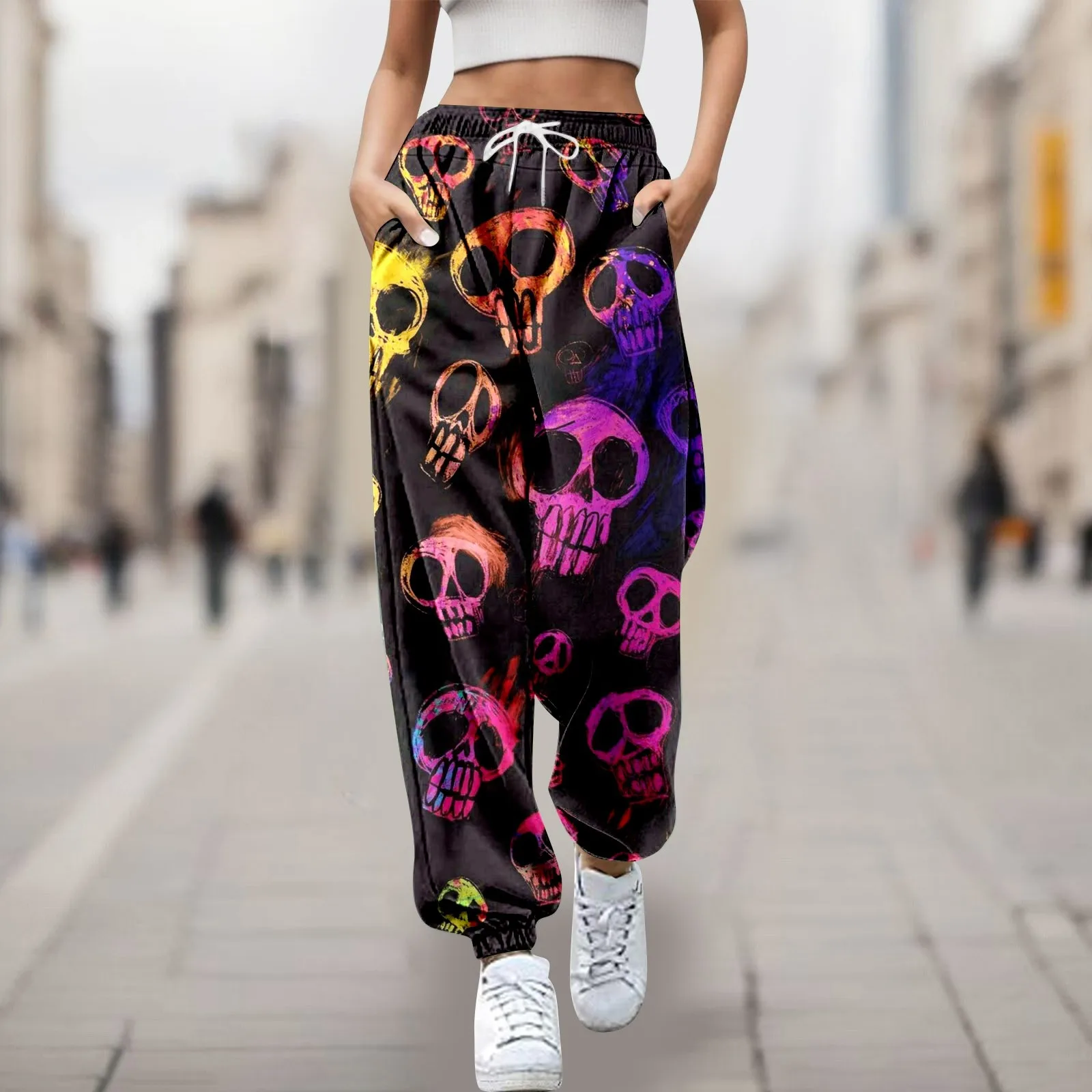 Women'S Halloween Printed Casual Pants Full Of Printed Colorful Tracksuit Pants High Waist Pocket Loose Fashion Corset Pants
Women'S Halloween Printed Casual Pants Full Of Printed Colorful Tracksuit Pants High Waist Pocket Loose Fashion Corset Pants