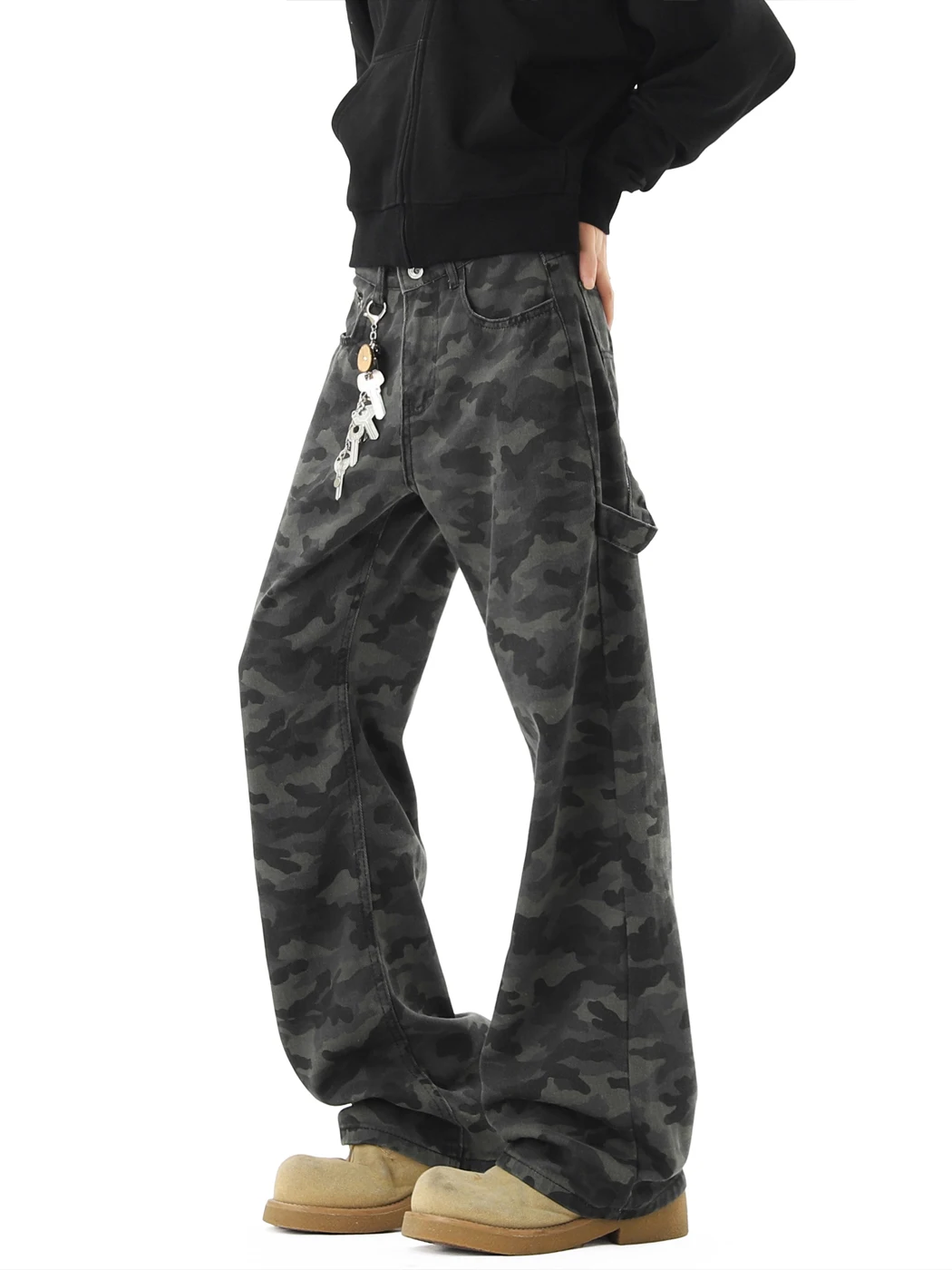 Камуфляжные брюки American Sle Cleanfit, мужские модные свободные прямые брюки с микро-клеш, повседневные длинные брюки, осенняя мода
Камуфляжные брюки American Sle Cleanfit, мужские модные свободные прямые брюки с микро-клеш, повседневные длинные брюки, осенняя мода