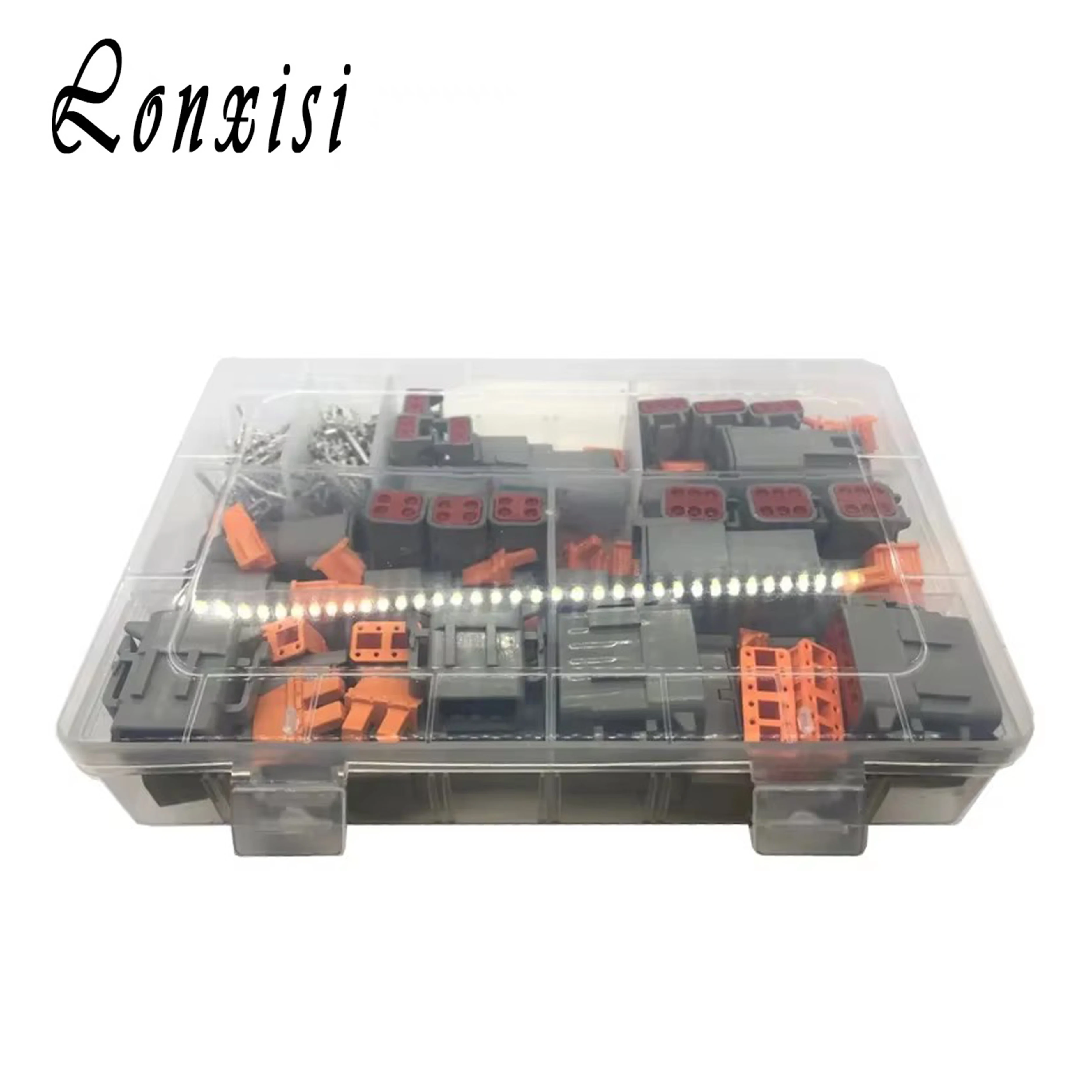 1 BOX 202 Pcs Deutsch DTM Waterproof Wire Connector Kit DTM06-2/3/4/6/8/12S DTM04-2 3 4 6 8 12P Automotive Sealed Plug With Pins
1 BOX 202 Pcs Deutsch DTM Waterproof Wire Connector Kit DTM06-2/3/4/6/8/12S DTM04-2 3 4 6 8 12P Automotive Sealed Plug With Pins