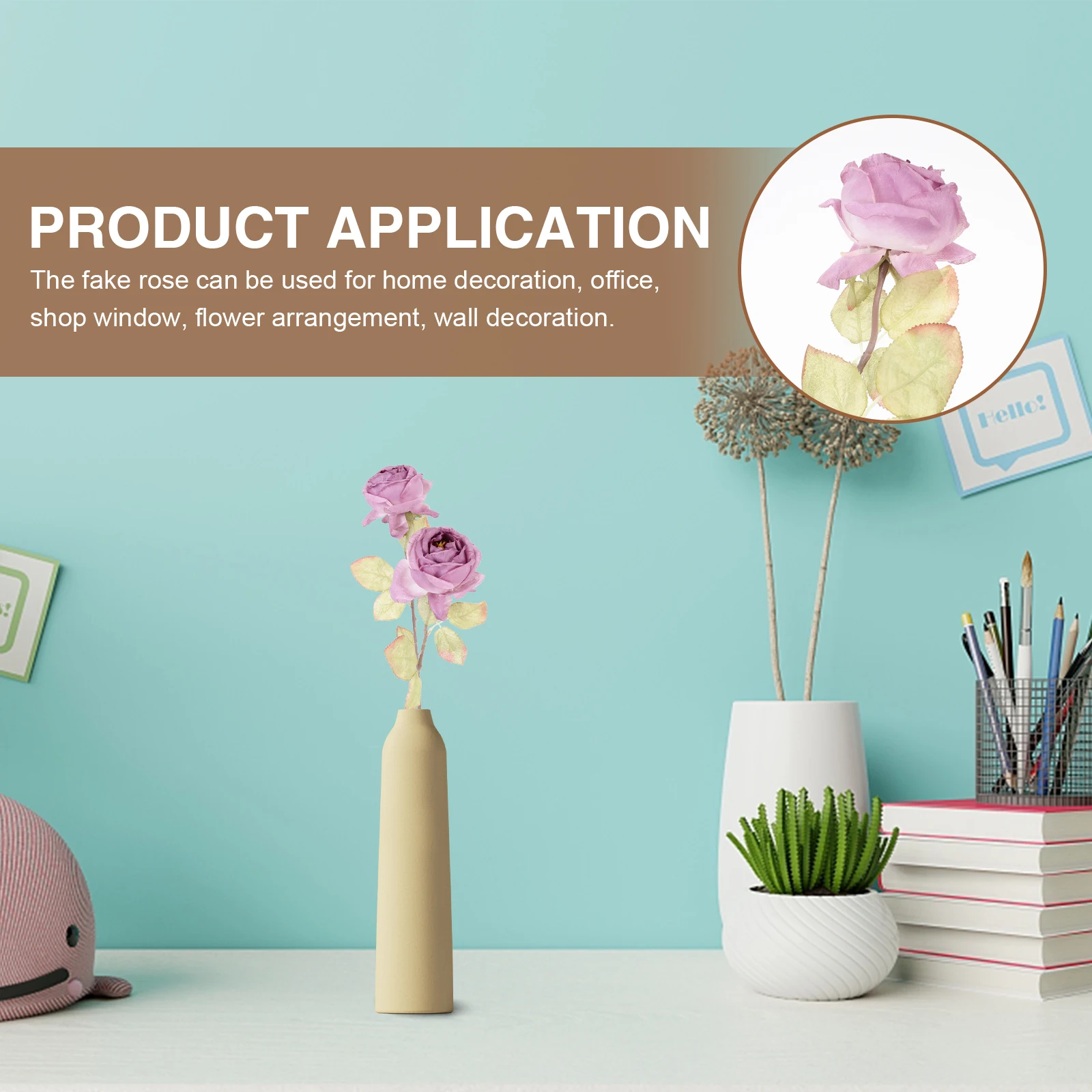 2Pcs Lifelike Simulation Rose Artificial Rose Realistic Fake Flower Ornament Wedding Decoration Fake Roses Wedding Layout Decor 
2Pcs Lifelike Simulation Rose Artificial Rose Realistic Fake Flower Ornament Wedding Decoration Fake Roses Wedding Layout Decor