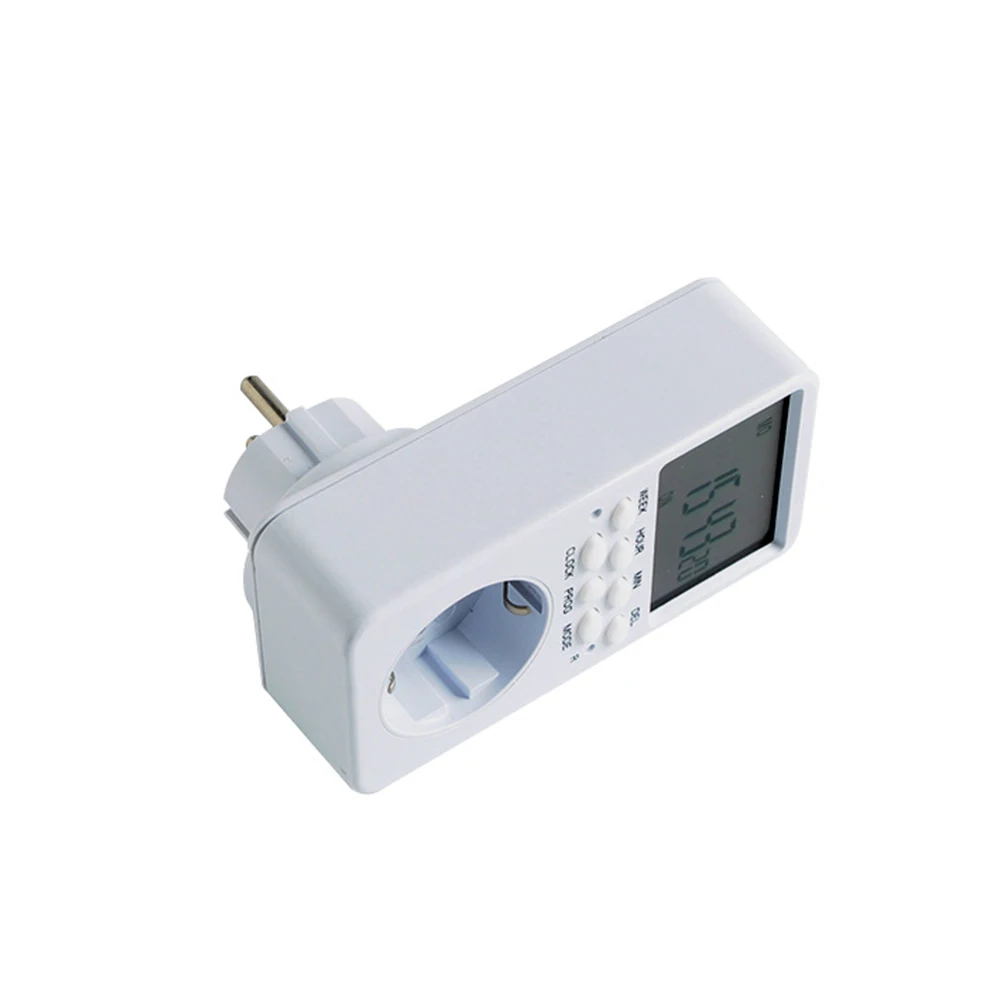 Electronic Digital Timer Socket with Timer 16A Socket Timer Plug Time Relay Control Programmable (EU Plug)
Electronic Digital Timer Socket with Timer 16A Socket Timer Plug Time Relay Control Programmable (EU Plug)