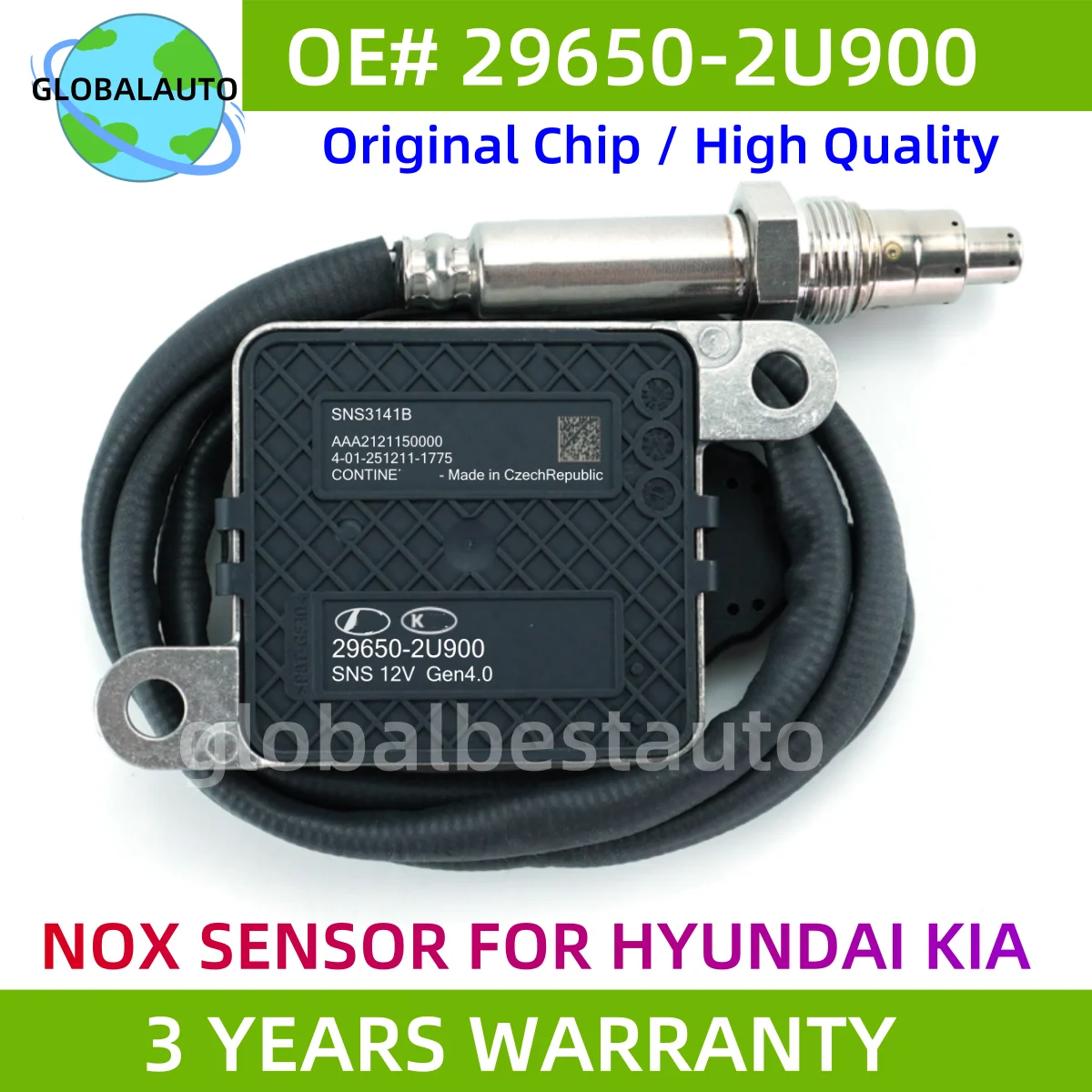 29650-2U900 Nitrogen Oxygen NOx Sensor For Hyundai KIA 1.6 CRDI 21 22 23R 296502U900
29650-2U900 Nitrogen Oxygen NOx Sensor For Hyundai KIA 1.6 CRDI 21 22 23R 296502U900