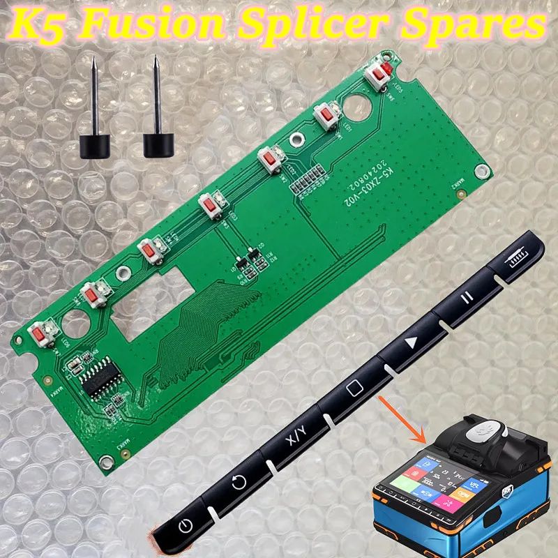 Ftth K5 Fusion Splicer Spare Parts Electrode for K5 Splicer Keyboard & Kaypad Button for K5 Optical Fiber Splicing Equipment
Ftth K5 Fusion Splicer Spare Parts Electrode for K5 Splicer Keyboard & Kaypad Button for K5 Optical Fiber Splicing Equipment