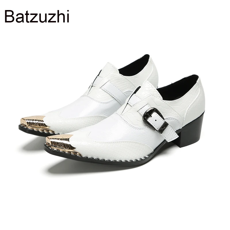 Batzuzhi Handamde Men's Shoes White Leather Wedding Shoes Man Pointed Iron Toe Leather Dress Shoes Man, Big Size US6-12
Batzuzhi Handamde Men's Shoes White Leather Wedding Shoes Man Pointed Iron Toe Leather Dress Shoes Man, Big Size US6-12