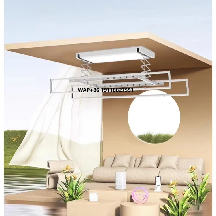 Automatic Ceiling Electric Lifting Clothes Drying Rack with Lighting Wall Mounted Laundry Dryer Rack
Automatic Ceiling Electric Lifting Clothes Drying Rack with Lighting Wall Mounted Laundry Dryer Rack