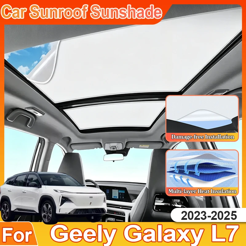 Car Sunroof Sunshades For Geely Galaxy L7 Accessories 2023 2024 2025 Electrostatic Heat Insulation Bodykit Cover Skylight Blind
Car Sunroof Sunshades For Geely Galaxy L7 Accessories 2023 2024 2025 Electrostatic Heat Insulation Bodykit Cover Skylight Blind