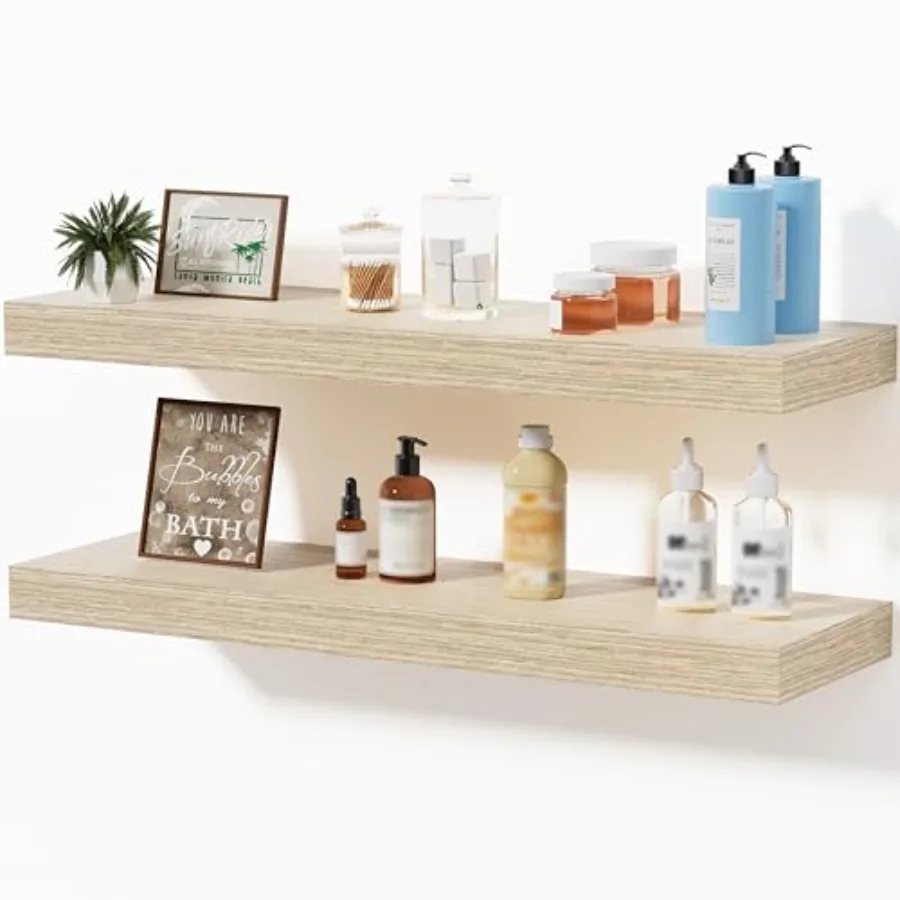 Навесные полки для ванной комнаты над унитазом, современные деревянные полки из дуба, 24x7x1.5 дюймов, комплект из 2 штук, для хранения
Навесные полки для ванной комнаты над унитазом, современные деревянные полки из дуба, 24x7x1.5 дюймов, комплект из 2 штук, для хранения