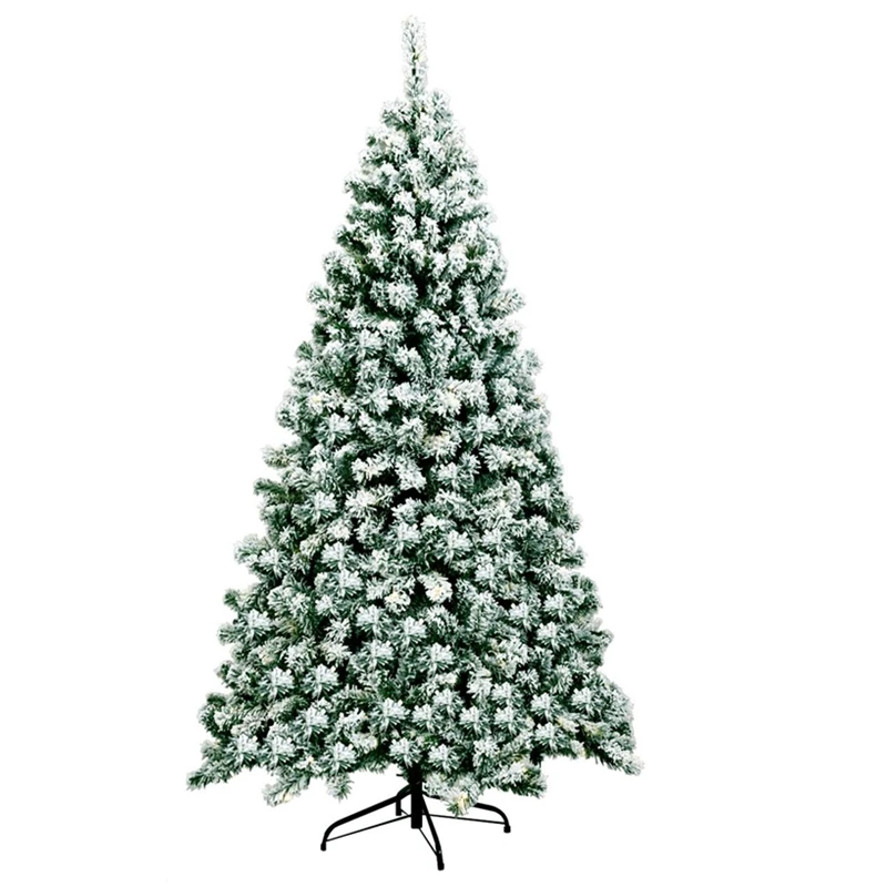 180cm/150cm Snow Flocked Christmas Tree 6ft/5ft Classic Xmas Tree with Foldable Stand PVC Leaves
180cm/150cm Snow Flocked Christmas Tree 6ft/5ft Classic Xmas Tree with Foldable Stand PVC Leaves