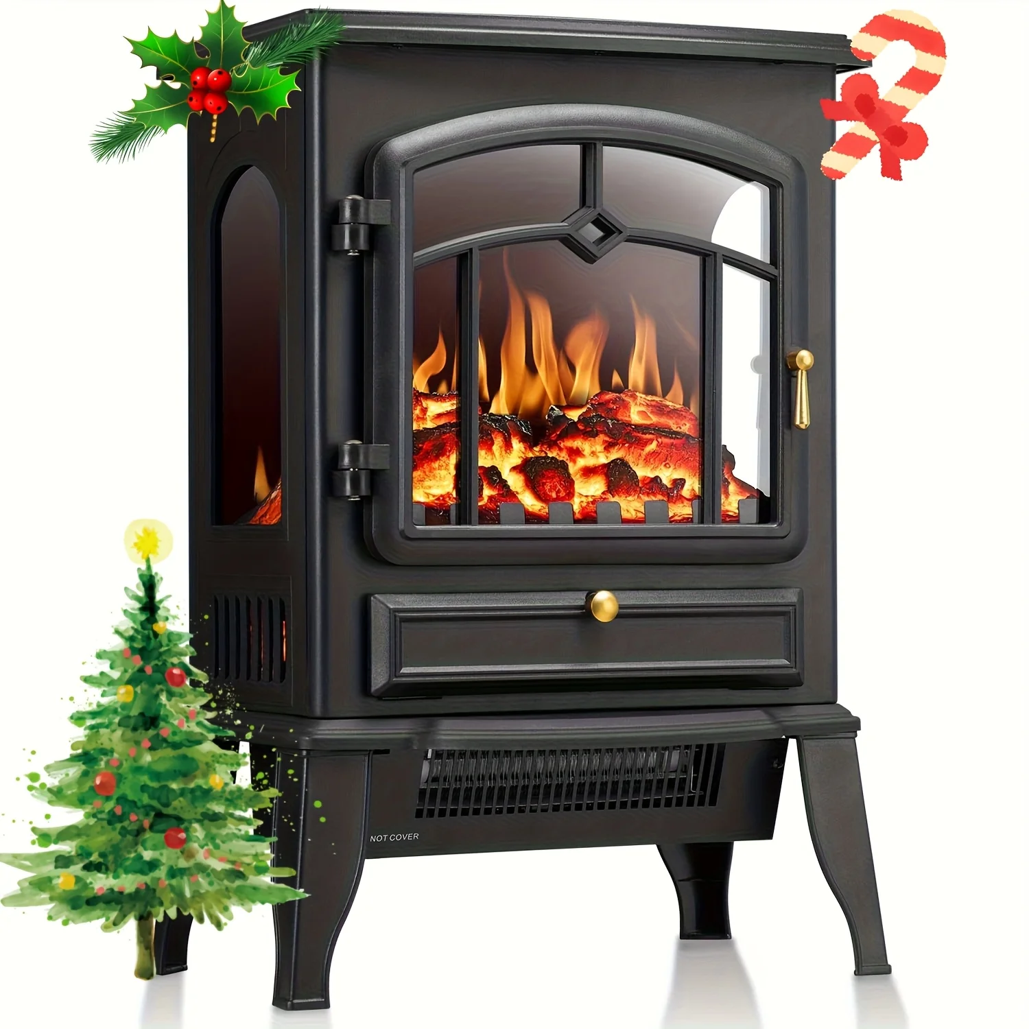 5100 BTU Mini Electric Fireplace with Overheat Protection, Winter Fireplace, Realistic Flame, Freestanding Indoor Fireplace Heater, Suitable for Bedroom, Office, Christmas Gift
5100 BTU Mini Electric Fireplace with Overheat Protection, Winter Fireplace, Realistic Flame, Freestanding Indoor Fireplace Heater, Suitable for Bedroom, Office, Christmas Gift