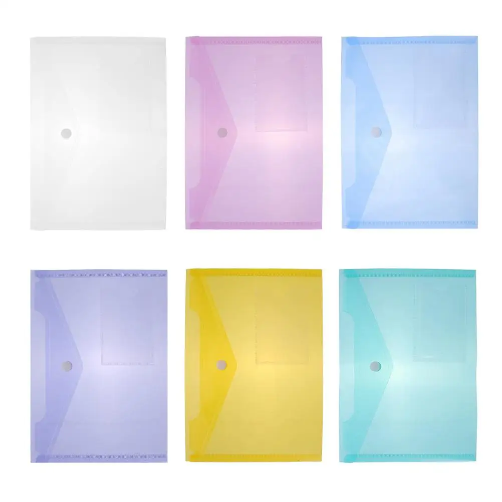 6pcs A5 File Bags Clear Plastic Folders Pink PP Moisture Resistant Clasp Storage Documents
6pcs A5 File Bags Clear Plastic Folders Pink PP Moisture Resistant Clasp Storage Documents