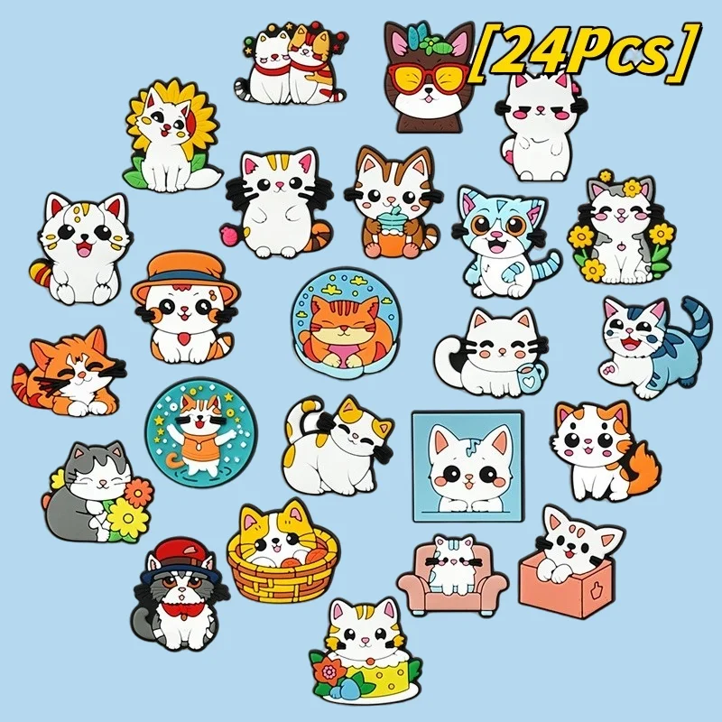 24Pcs Cute cat shoes charm pin accessories charm decoration sandals ladies gift shoes shoes accessories
24Pcs Cute cat shoes charm pin accessories charm decoration sandals ladies gift shoes shoes accessories