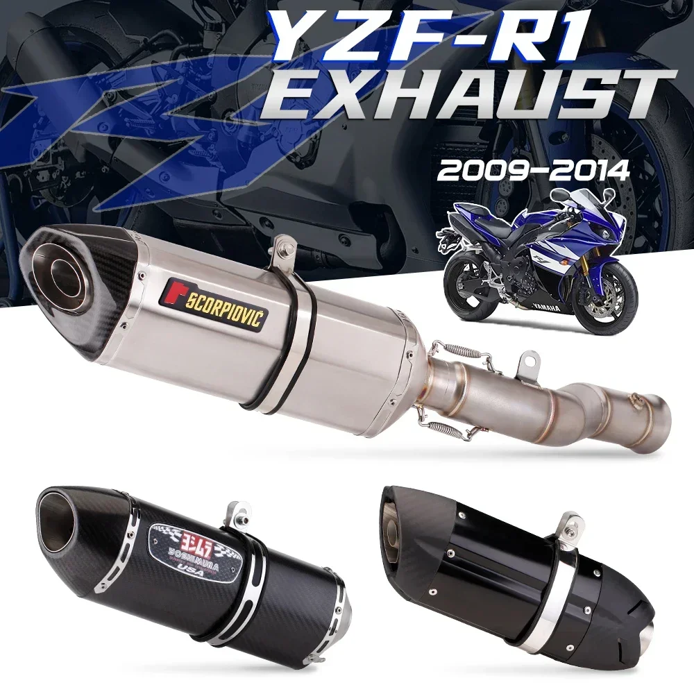 Exhaust Slip on For Yamaha YZF-R1 r1 2009 2010 2011-2014 Modified Middle Link Pipe fits 51mm Exhaust Pipe
Exhaust Slip on For Yamaha YZF-R1 r1 2009 2010 2011-2014 Modified Middle Link Pipe fits 51mm Exhaust Pipe
