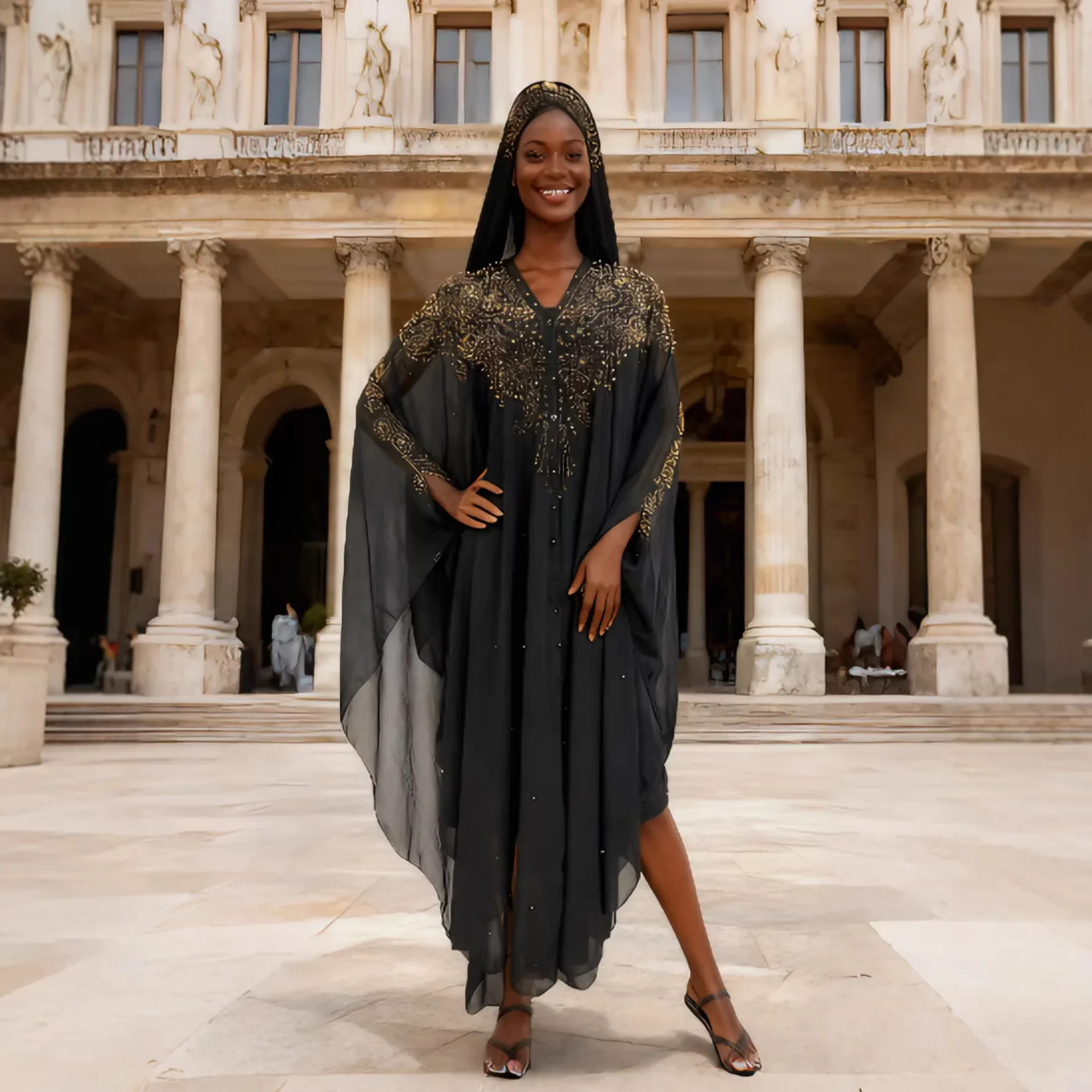 African Dresses for Women Hooded Diamonds Beads Boubou Robe Ankara Dashiki Africa Clothing Morocco Kaftan Dubai Abaya Djellaba
African Dresses for Women Hooded Diamonds Beads Boubou Robe Ankara Dashiki Africa Clothing Morocco Kaftan Dubai Abaya Djellaba