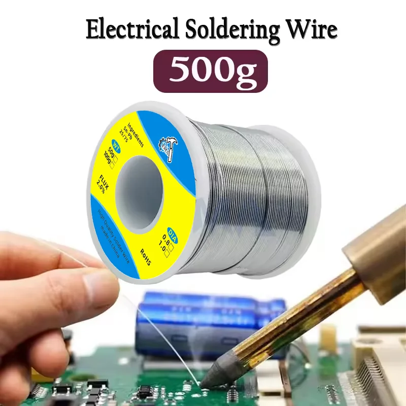 0.8/1.0mm 100g/200/500g Electronic Soldering Tin Wire Tin Melt Rosin Core Solder Soldering Wire Roll FLUX2.0% Low Temperature
0.8/1.0mm 100g/200/500g Electronic Soldering Tin Wire Tin Melt Rosin Core Solder Soldering Wire Roll FLUX2.0% Low Temperature