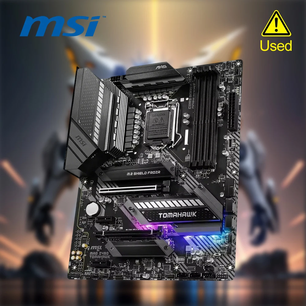 MSI MAG Z490 TOMAHAWK LGA 1200 Intel Z490 ATX Intel Motherboard
MSI MAG Z490 TOMAHAWK LGA 1200 Intel Z490 ATX Intel Motherboard