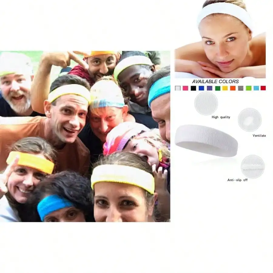 Sweat Bands/Headbands For Women Men Elastic Headband Sports Sweatbands Athletic Stretchy Head Band Workout Running Basketball Moisture Wicking Terry Cloth Set Sweat Hair
Sweat Bands/Headbands For Women Men Elastic Headband Sports Sweatbands Athletic Stretchy Head Band Workout Running Basketball Moisture Wicking Terry Cloth Set Sweat Hair