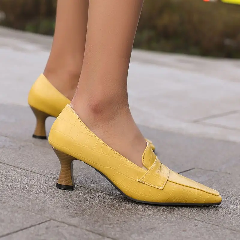 ORCHALISA Office Lady Pumps Toe Chunky Heels 5.5cm Slip On 49 50 Elegant Vintage Women Soft Daily Shoes
ORCHALISA Office Lady Pumps Toe Chunky Heels 5.5cm Slip On 49 50 Elegant Vintage Women Soft Daily Shoes