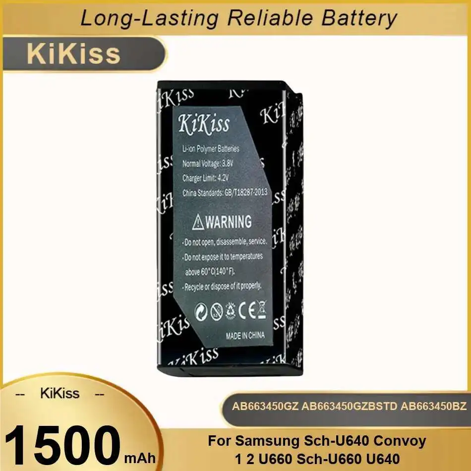 Аккумулятор AB663450GZ AB663450GZBSTD AB663450BZ 1500 мАч для Samsung Sch-U640 Convoy 1 2 Convoy2 Convoy1 U660 Sch-U660 U640
Аккумулятор AB663450GZ AB663450GZBSTD AB663450BZ 1500 мАч для Samsung Sch-U640 Convoy 1 2 Convoy2 Convoy1 U660 Sch-U660 U640