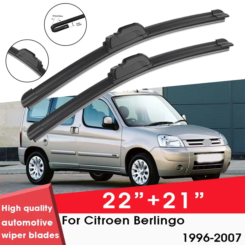 Car Wiper Blade For Citroen Berlingo 1996-2007 22"+ 21" Windshield Windscreen Clean Naturl Rubber Cars Wipers Accessories
Car Wiper Blade For Citroen Berlingo 1996-2007 22"+ 21" Windshield Windscreen Clean Naturl Rubber Cars Wipers Accessories