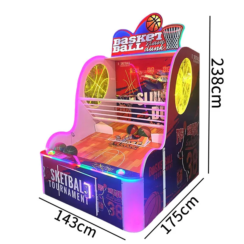 Colorful Indoor Kids Basketball Shooting Hoops Cabinet Arcade Game Machine with 1 Year Warranty
Colorful Indoor Kids Basketball Shooting Hoops Cabinet Arcade Game Machine with 1 Year Warranty