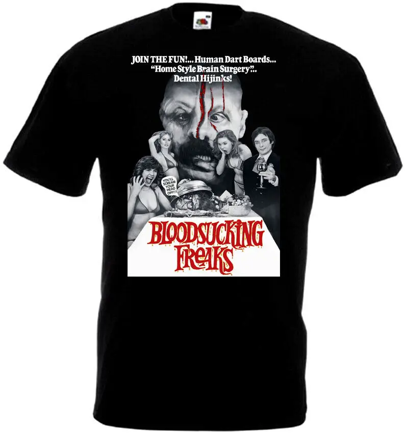 Bloodsucking Freaks v6 t-shirt black horror movie poster all sizes S-5XL
Bloodsucking Freaks v6 t-shirt black horror movie poster all sizes S-5XL