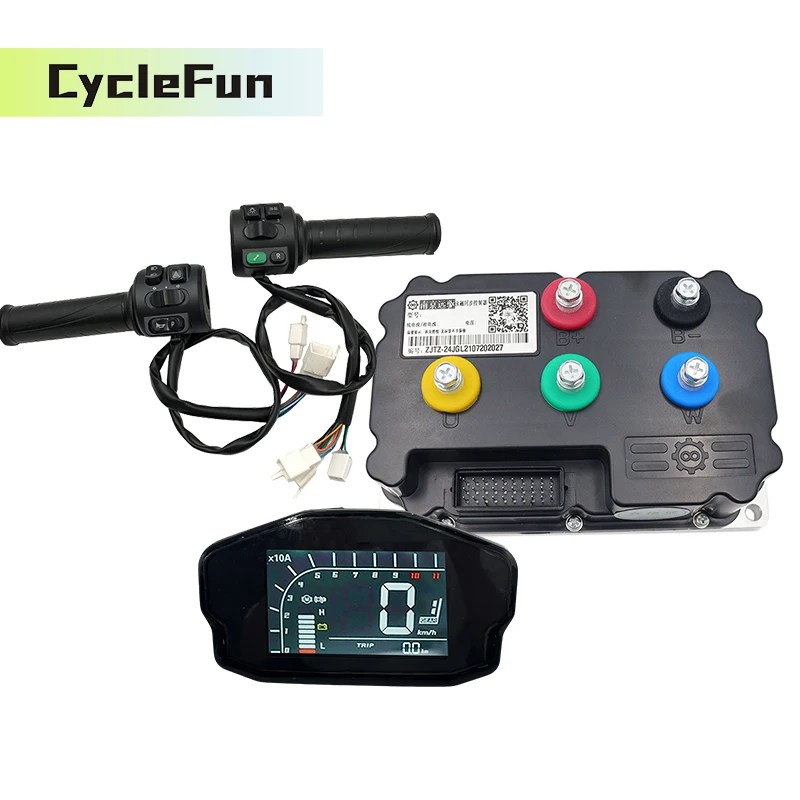 Fardriver DC 100A ND72300 Phase 300A 3KW-4KW Sine Wave E-ATV E-Motorcycle Motor Controller with DKD Display and T08 Throttle
Fardriver DC 100A ND72300 Phase 300A 3KW-4KW Sine Wave E-ATV E-Motorcycle Motor Controller with DKD Display and T08 Throttle